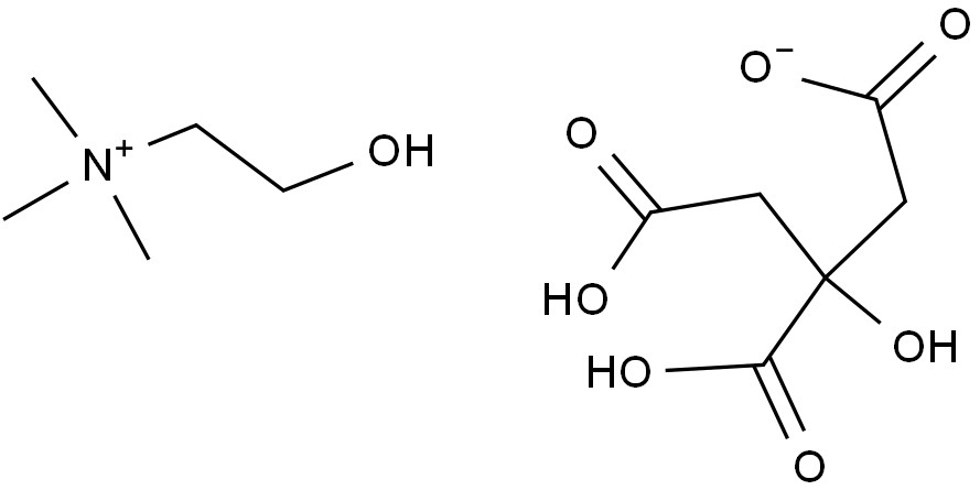 Choline dihydrogen citrate; 99