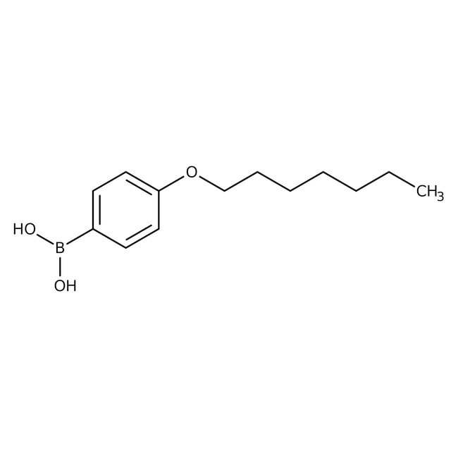 4-n-Heptyloxybenzenboronsäure, 97 %, Alf