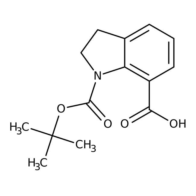 1-Boc-indolin-7-carbonsäure, 97 %, Alfa