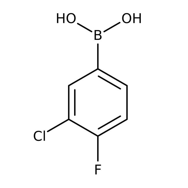 3-Chlor-4-Fluorbenzenboronsäure, 98 %, A