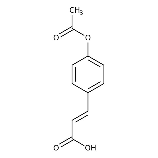 4-Acetoxycinnaminsäure, überwiegend tran