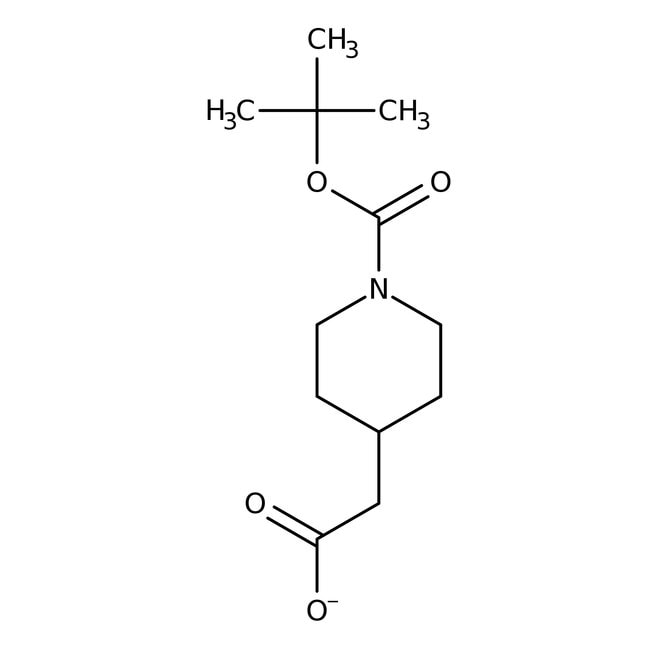 (1-BOC-Piperidin-4-yl)essigsäure, 97 %,