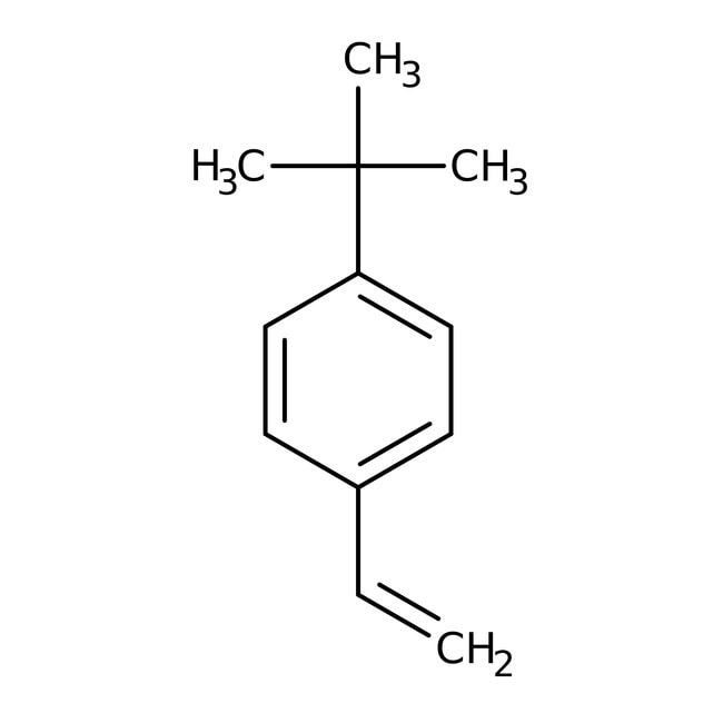 4-tert-Butylstyrol, 94 %, stab. mit 50 p