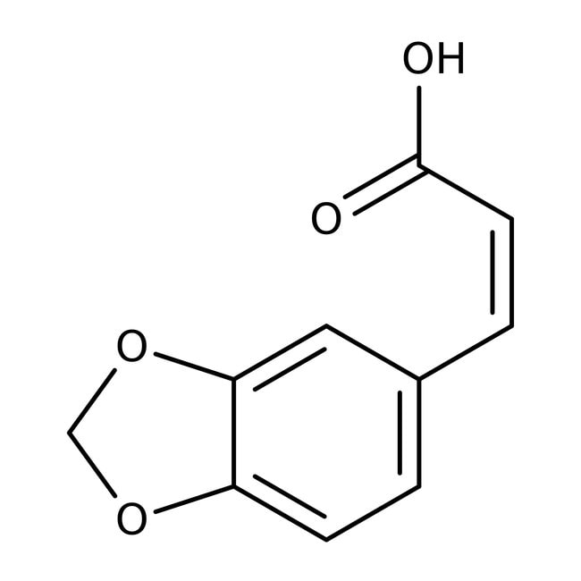 3,4-(Methylendioxy)-zimtsäure, vorwiegen