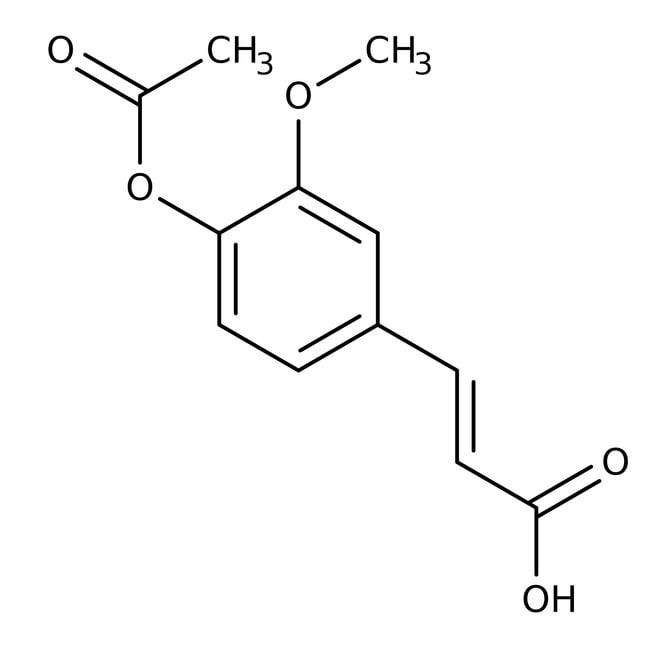 4-Acetoxy-3-Methoxycinnaminsäure,   98 %