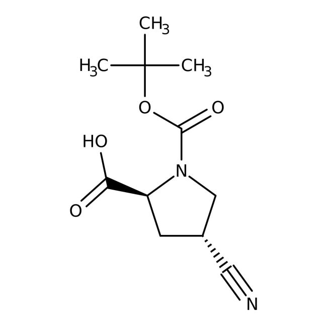 Trans-N-Boc-4-Cyano-L-Prolin, 97 %, Alfa