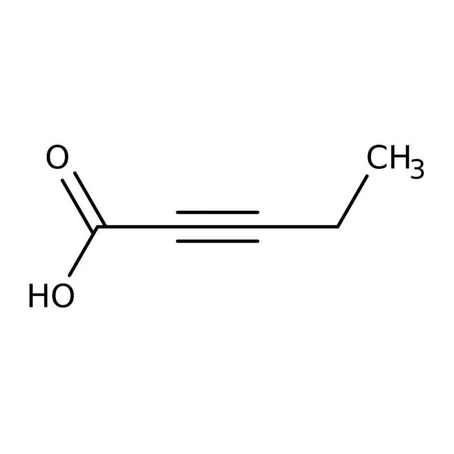 2-Pentynosäure, 97 %, 2-Pentynoic acid,