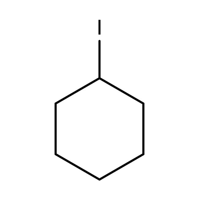 Iodcyclohexan, 98 %, stab. mit Kupfer, I