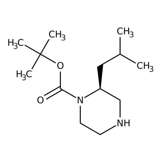 (S)-1-Boc-2-isobutylpiperazin, 97 %, Alf