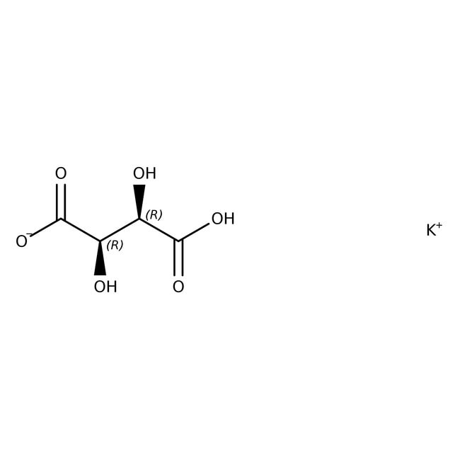 Kaliumwasserstoff L-Tartrat, 98 +%, Alfa