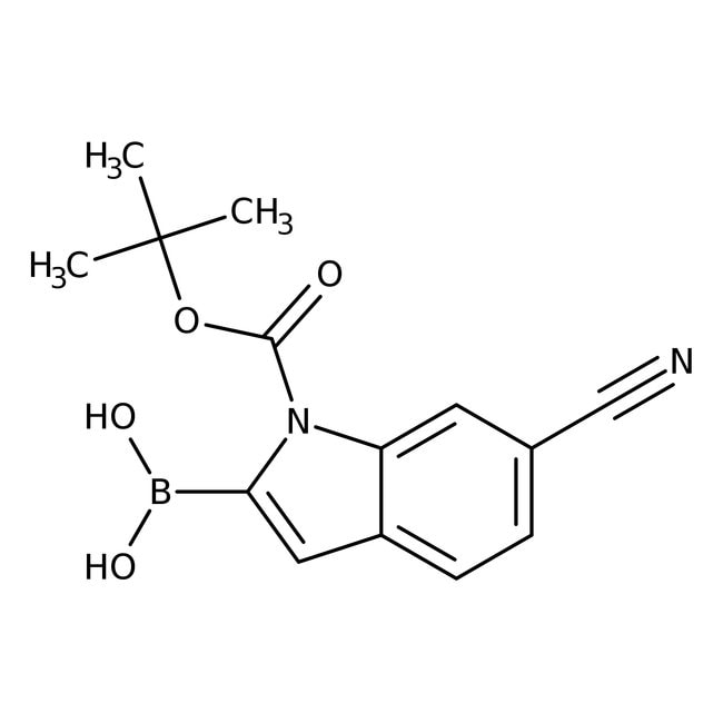 1-Boc-6-cyanindol-2-boronsäure, 96 %, Al