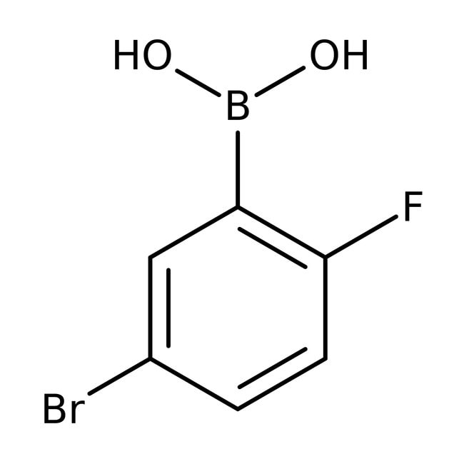 5-Brom-2-Fluorbenzenboronsäure, 98 %, Al