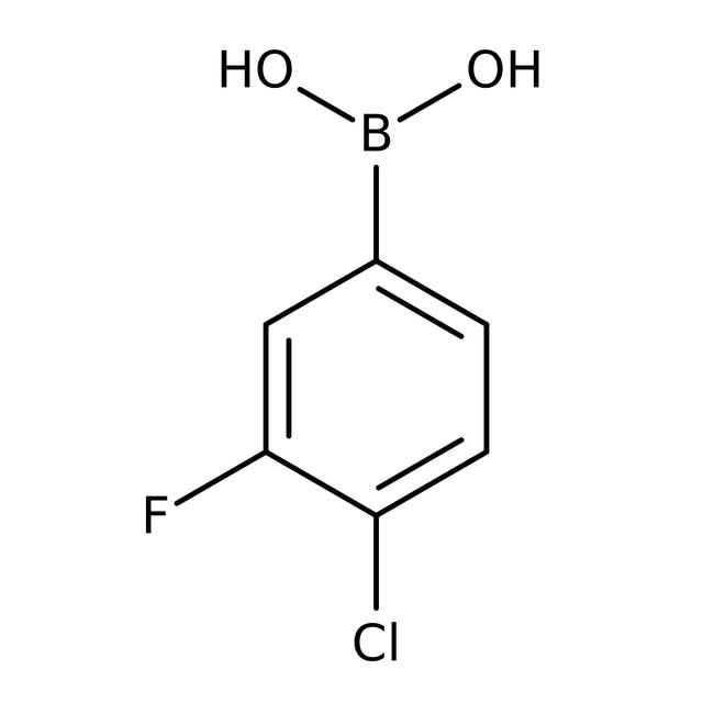 4-Chlor-3-Fluorbenzenboronsäure, 97 %, A