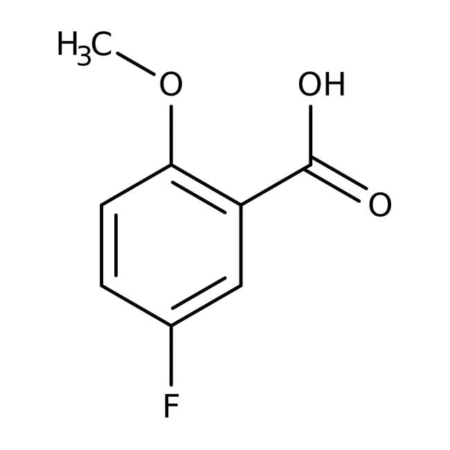 5-Fluor-2-Methoxybenzoesäure, 97 %, Alfa