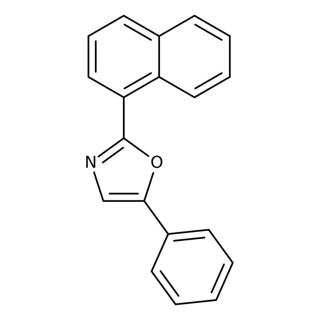 2-(1-Naphthyl)-5-phenyloxazol, Lasergüte