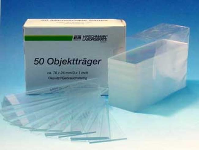 Hirschmann Mikroskopobjekttrager mit ges