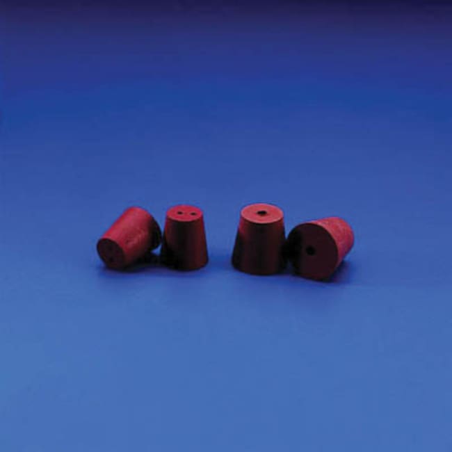 Kartell Rote Gummistopfen, 1 Bohrung, ko