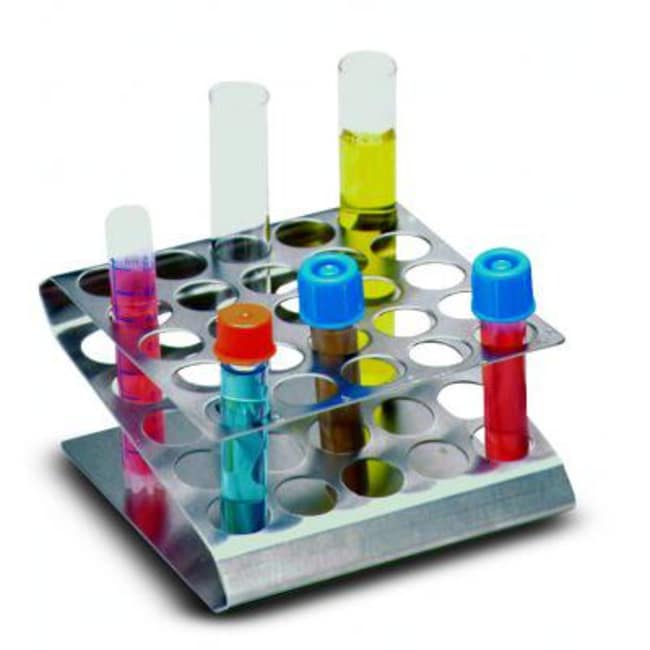 Bochem Reagenzglasstander aus Edelstahl,