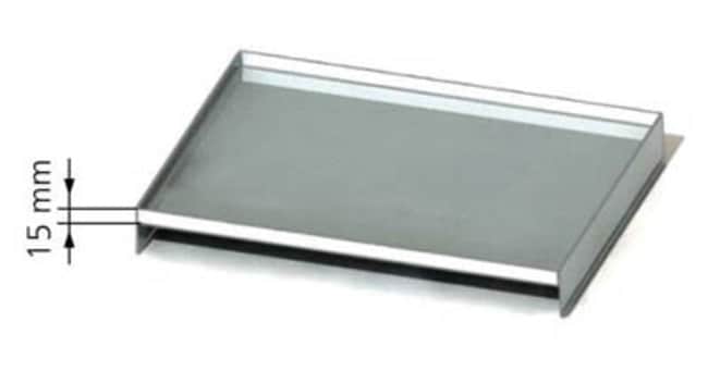 Edelstahl-Boden-Abtropfschale, 15mm Rand