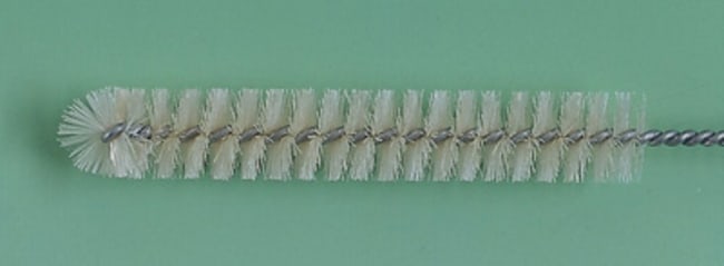Brush burette 100mL white bristle on wir