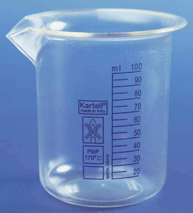 Kartell Becher, PMP (TPX), 25ml, niedrig