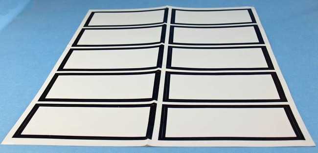 Selbstklebeetiketten zur Selbstbeschrift
