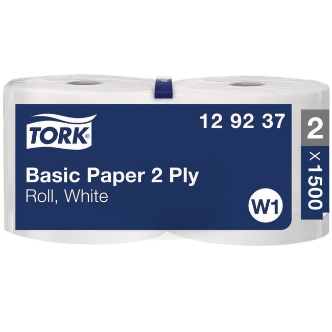 2ROLL Tork Basic Wiping Paper Roll White