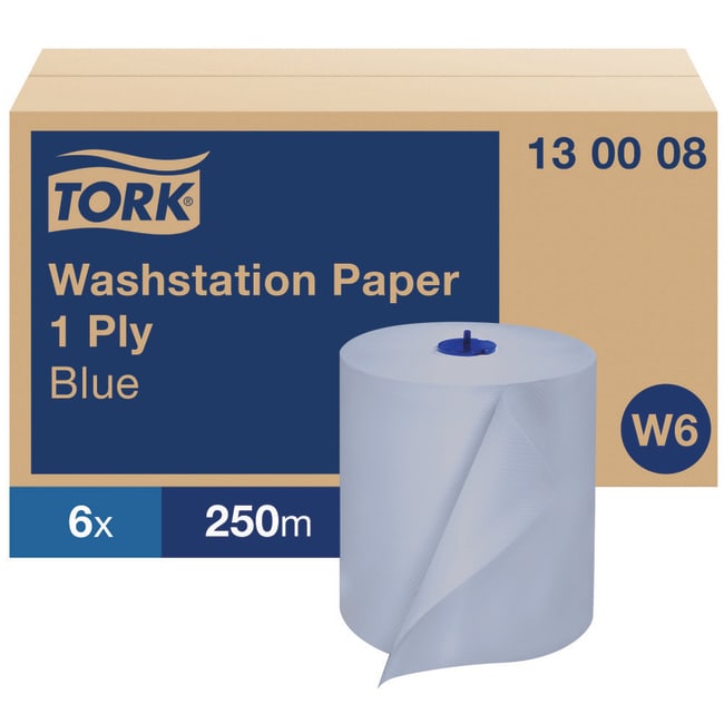 6ROLL Tork Basic Paper Blue W6 Wiping Pa