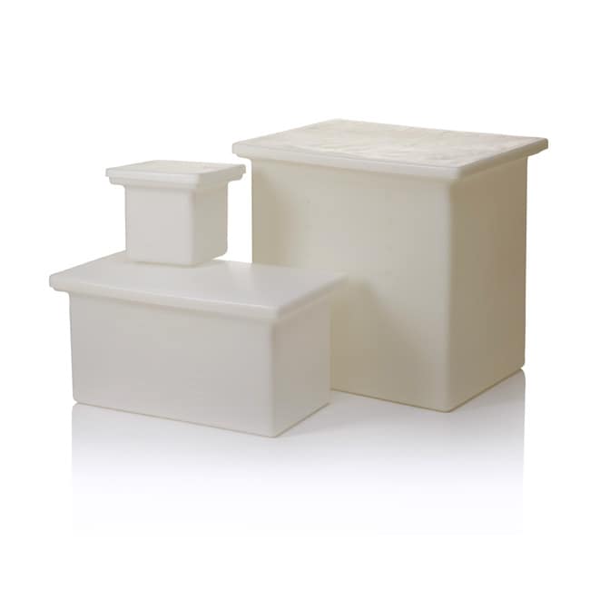 HDPE-Tank, rechteckig, 8 l mit Deckel DE