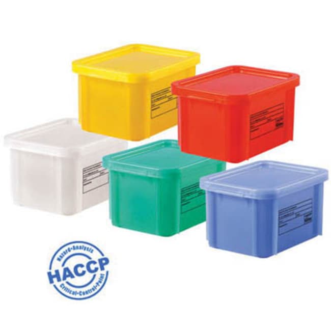 12 l rectangular container + blue haccp