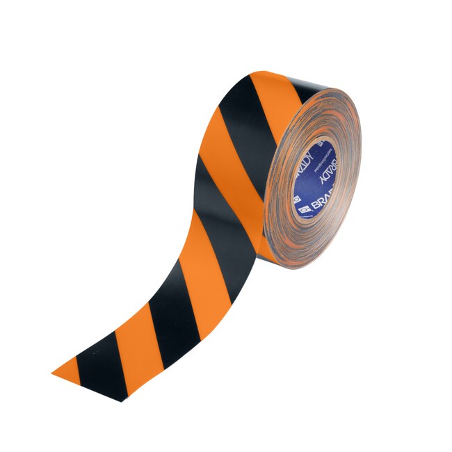 Black Orange Floor Marking Tape 76.20 mm