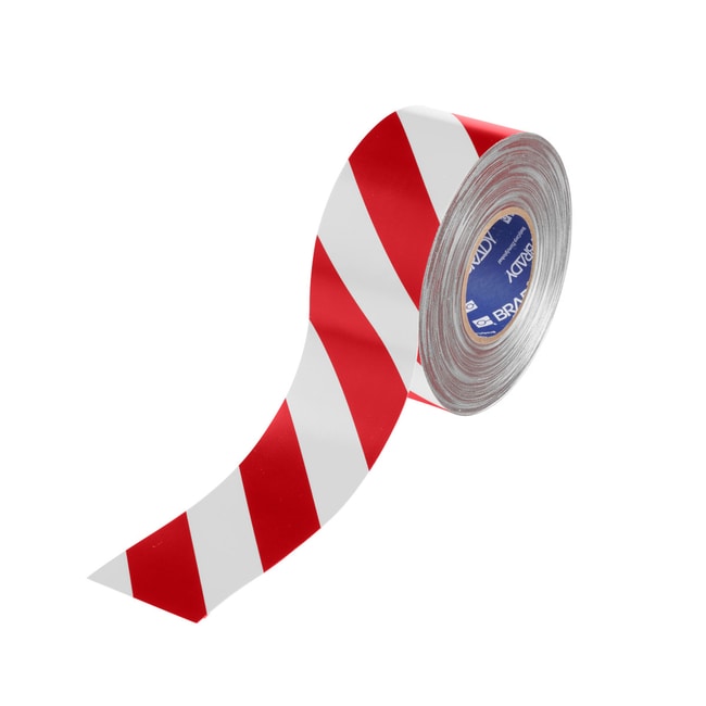 Red White Floor Marking Tape 76.20 mm x