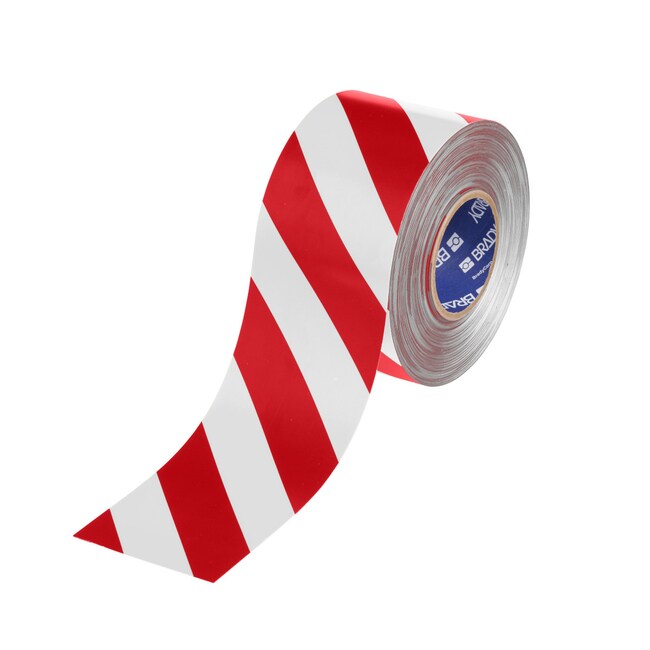 Red White Floor Marking Tape 101.60 mm x