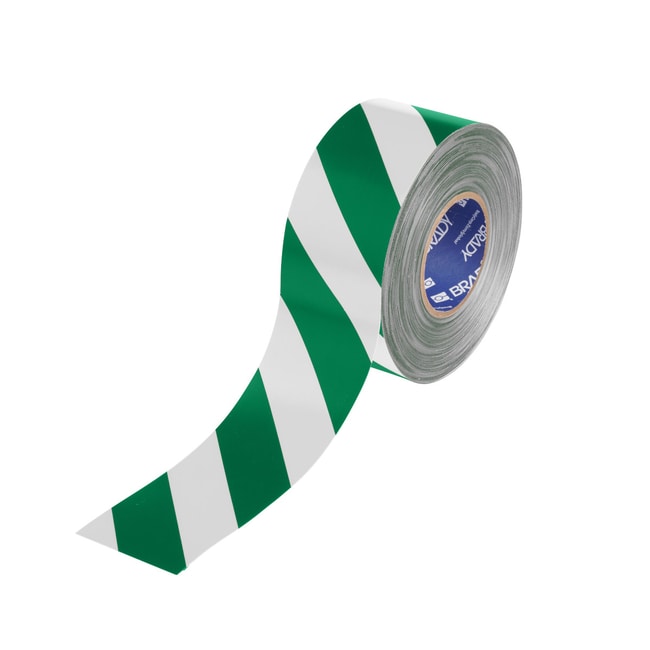 Green White Floor Marking Tape 76.20 mm