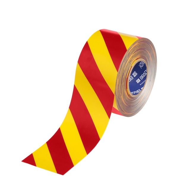 Red Yellow Floor Marking Tape 101.60 mm