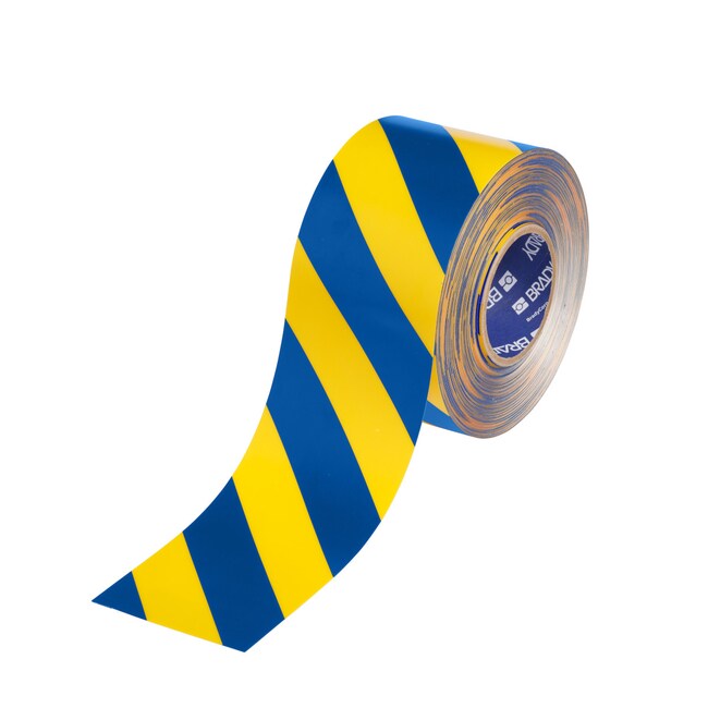Blue Yellow Floor Marking Tape 101.60 mm