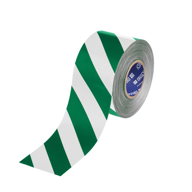 Green White Floor Marking Tape 101.60 mm