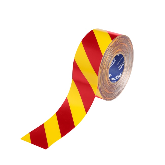 Red Yellow Floor Marking Tape 76.20 mm x