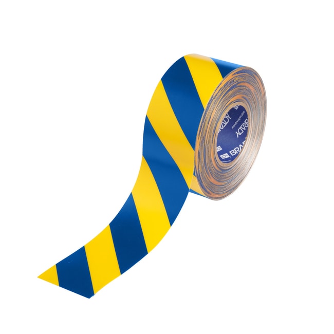 Blue Yellow Floor Marking Tape 76.20 mm