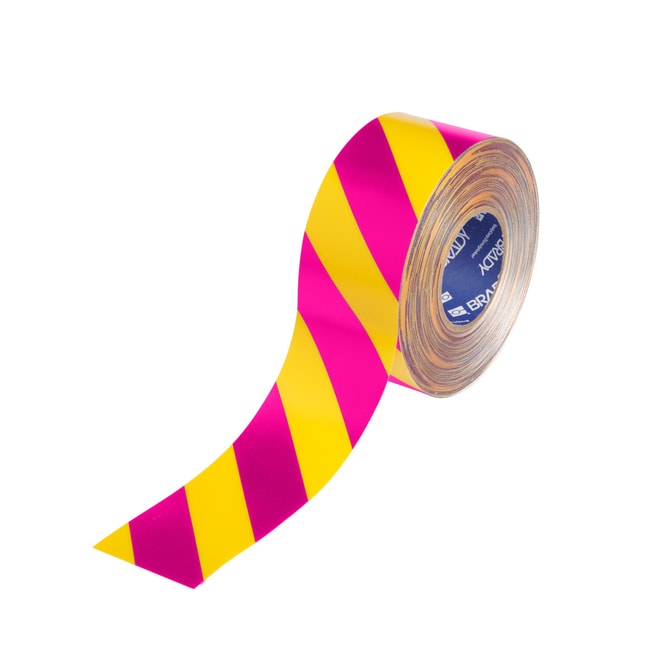 Magenta Yellow Floor Marking Tape 76.20