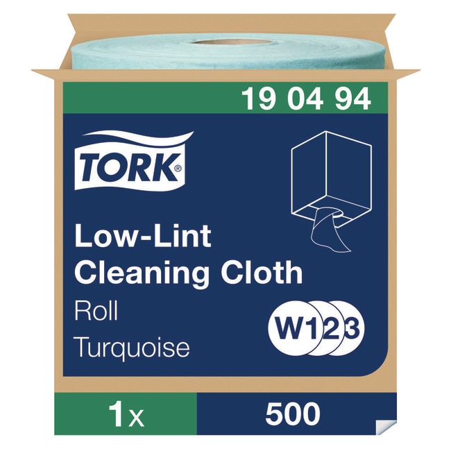 1ROLL Tork Low-Lint Cleaning Cloth Turqu