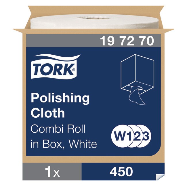 12ROLL Tork Polishing Cleaning Cloth Whi
