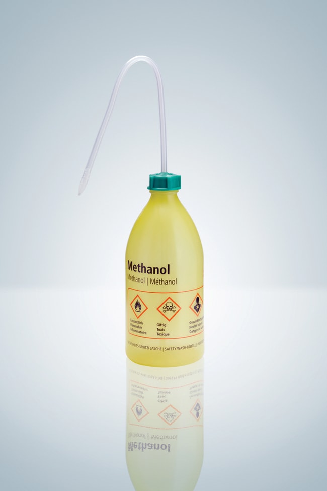 Hirschmann PE-LD Safety Wash Bottle, Kap