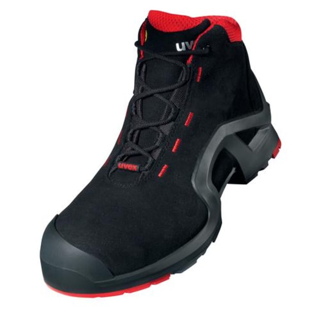 1 Pair S3 black / red safety boot size 3