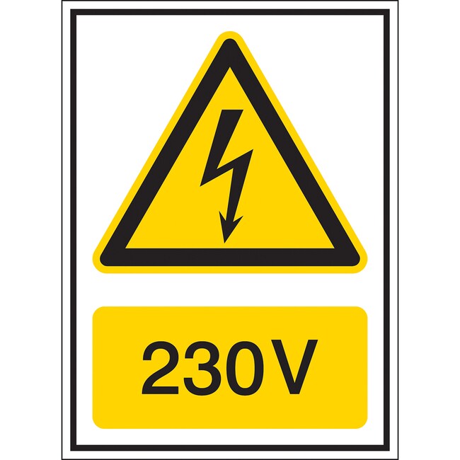 Brady PICTOGRAM SPANNING 230V, B7541, 21