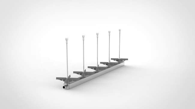 Distributor with 5 pcs 160 mm spikes