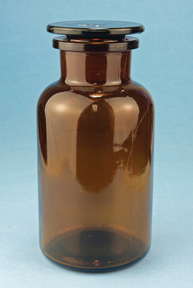 Karl Hecht Braune Weithalsflasche aus Gl