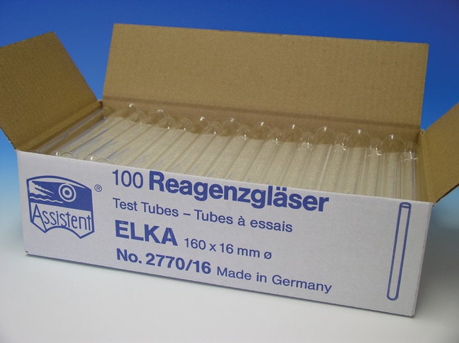 Karl Hecht ELKA Rundboden-Reagenzglaser,