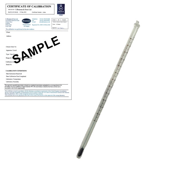 205mm Breaksafe Lab. Thermometer -10/110
