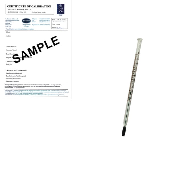 150mm InitialTM Lab. Thermometer -10/110